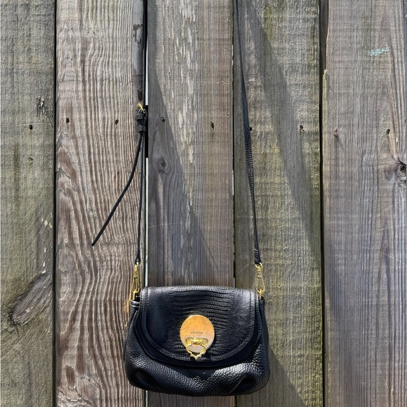 Small Black Leather Oryany Crossbody Bag - Picture 2 of 9